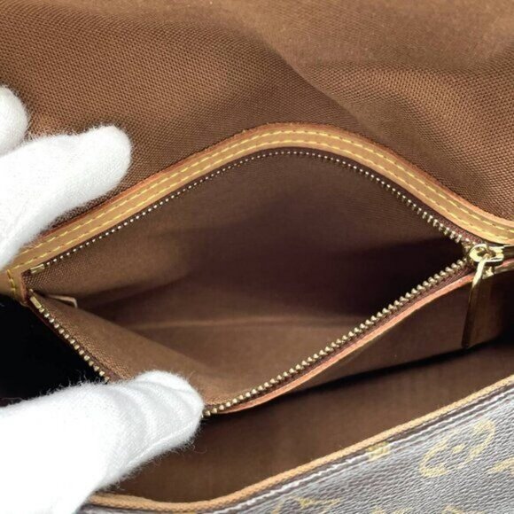 Authentic Louis Vuitton Mini Looping Monogram Tote Shoulder Hand Bag Y2K Brown - Picture 11 of 16